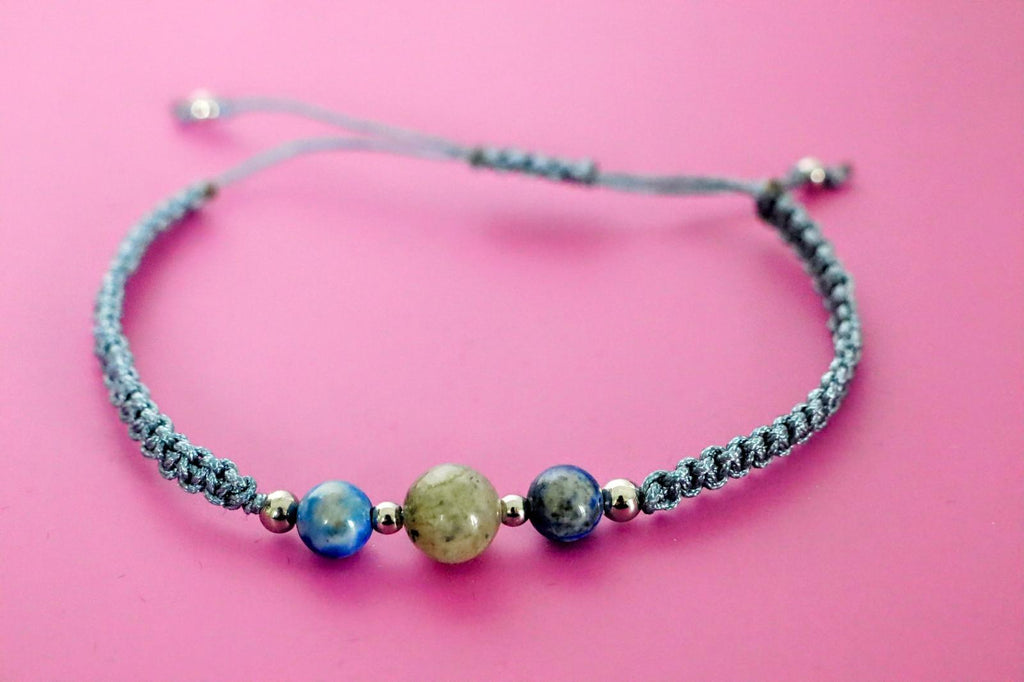 🌎🪢 NOMAD KNOTS | GRIJS BLAUW | ZILVER 🪢🌎