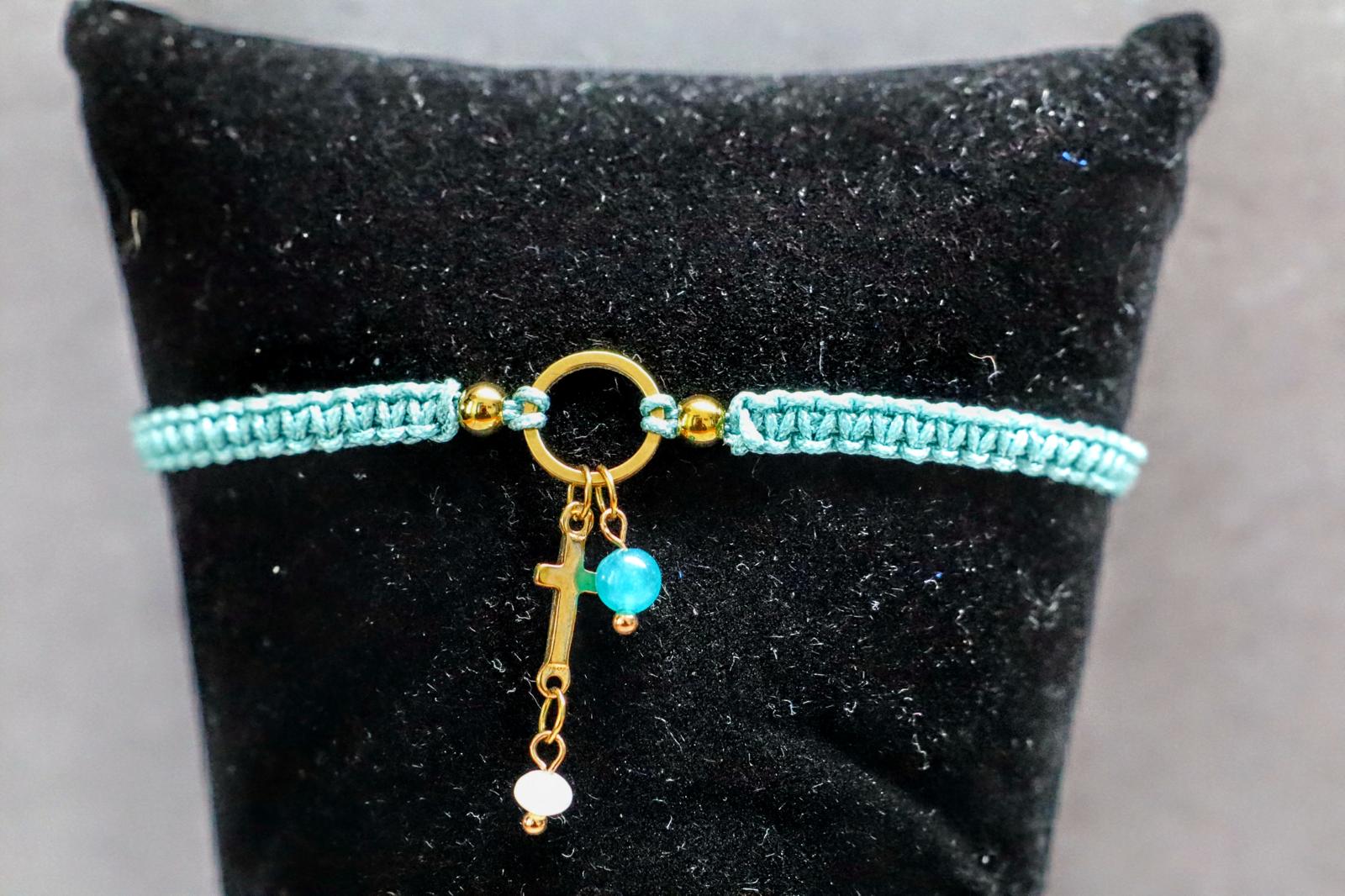 ✈️🎁 TRAVEL TRINKETS | LICHT BLAUW | KRUIS | GOUD 🎁✈️