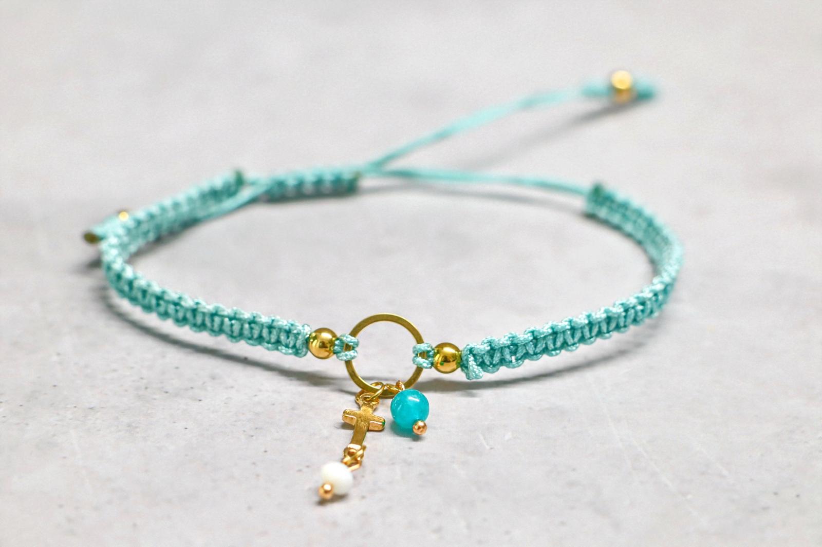 ✈️🎁 TRAVEL TRINKETS | LICHT BLAUW | KRUIS | GOUD 🎁✈️