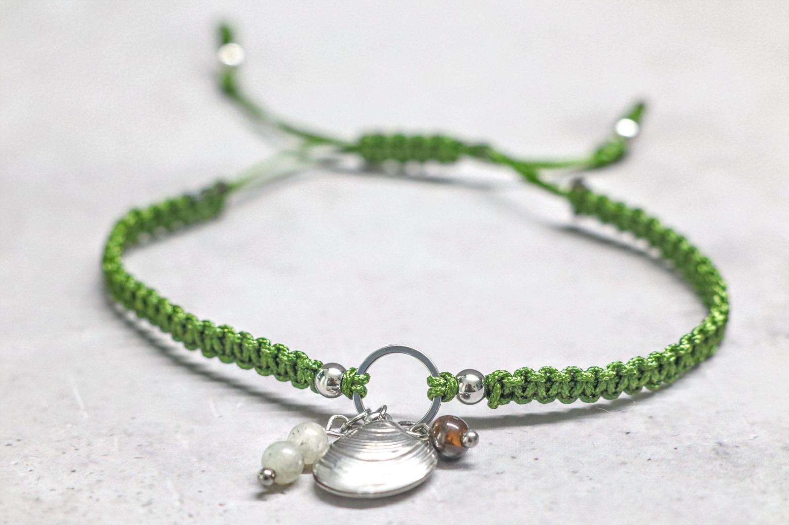 ✈️🎁 TRAVEL TRINKETS | OLIJF GROEN | SCHELP RVS | ZILVER 🎁✈️