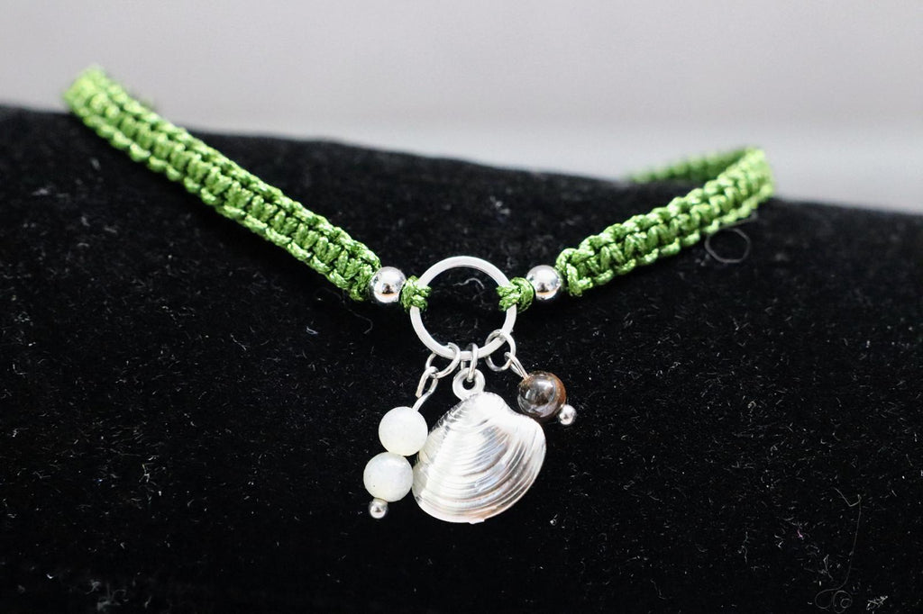 ✈️🎁 TRAVEL TRINKETS | OLIJF GROEN | SCHELP RVS | ZILVER 🎁✈️