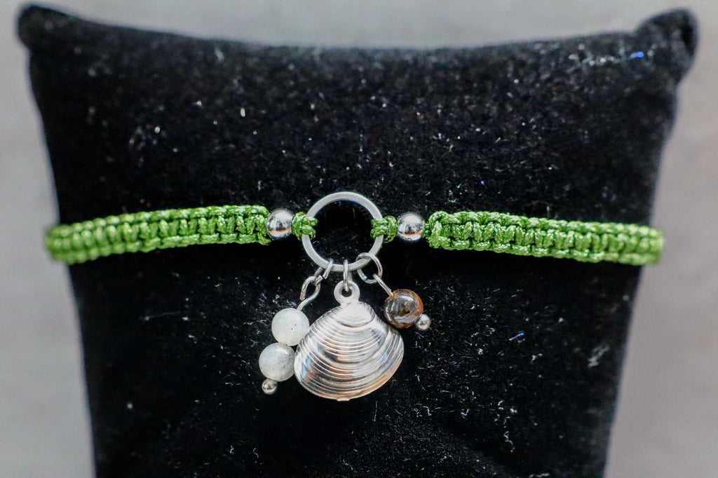 ✈️🎁 TRAVEL TRINKETS | OLIJF GROEN | SCHELP RVS | ZILVER 🎁✈️