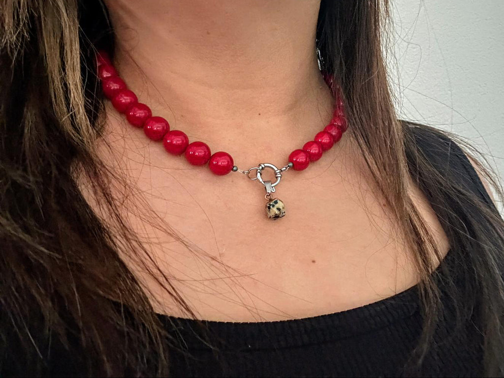 📿💥 BOLD BEADS | MARRAKECH RED | 50CM💥📿