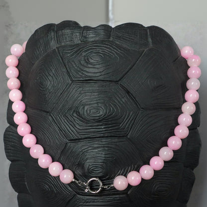 KYOTO PINK | Kwarts natuursteen ketting | 12mm | ca. 50cm