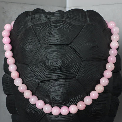 KYOTO PINK | Kwarts natuursteen ketting | 12mm | ca. 50cm