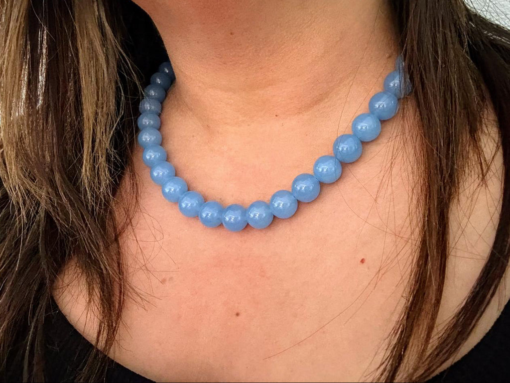 📿💥 BOLD BEADS | MYKONOS BABY BLUE | 50CM 💥📿