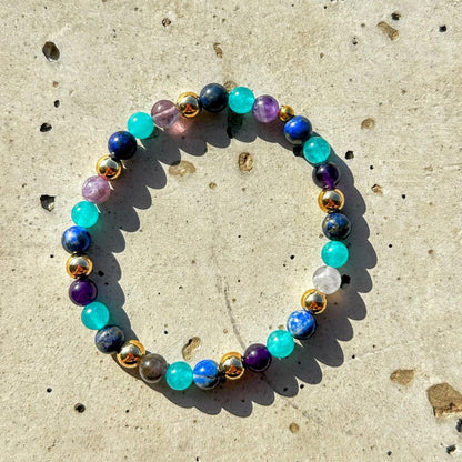 MAUI MOONRISE | Natuursteen armband mix | 6mm | Normal Fit