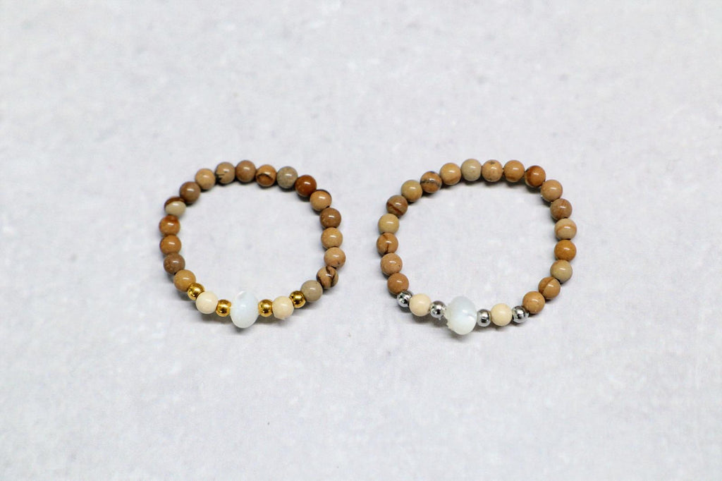 🐚✨ SHELLIGHT RING | BRUIN | ZILVER ✨🐚