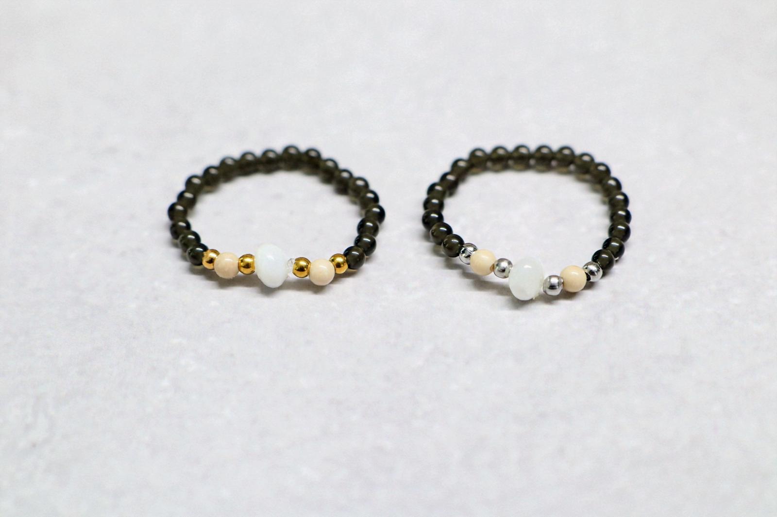 🐚✨ SHELLIGHT RING | ZWART | GOUD ✨🐚