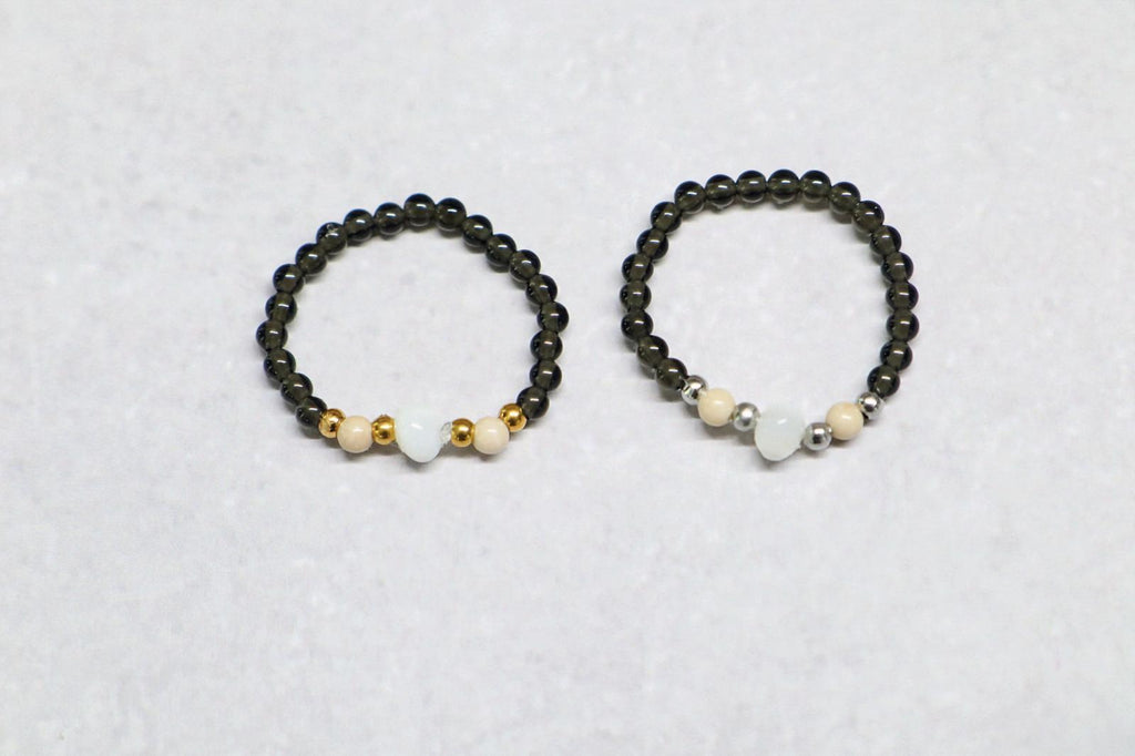 🐚✨ SHELLIGHT RING | ZWART | GOUD ✨🐚