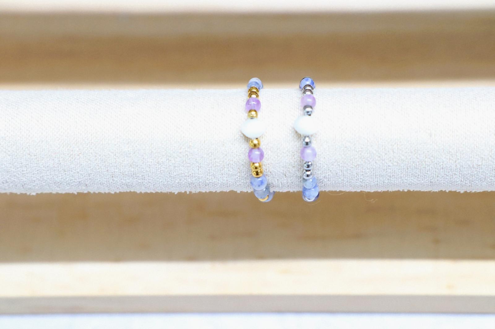 🐚✨ SHELLIGHT RING | BLAUW | ZILVER ✨🐚