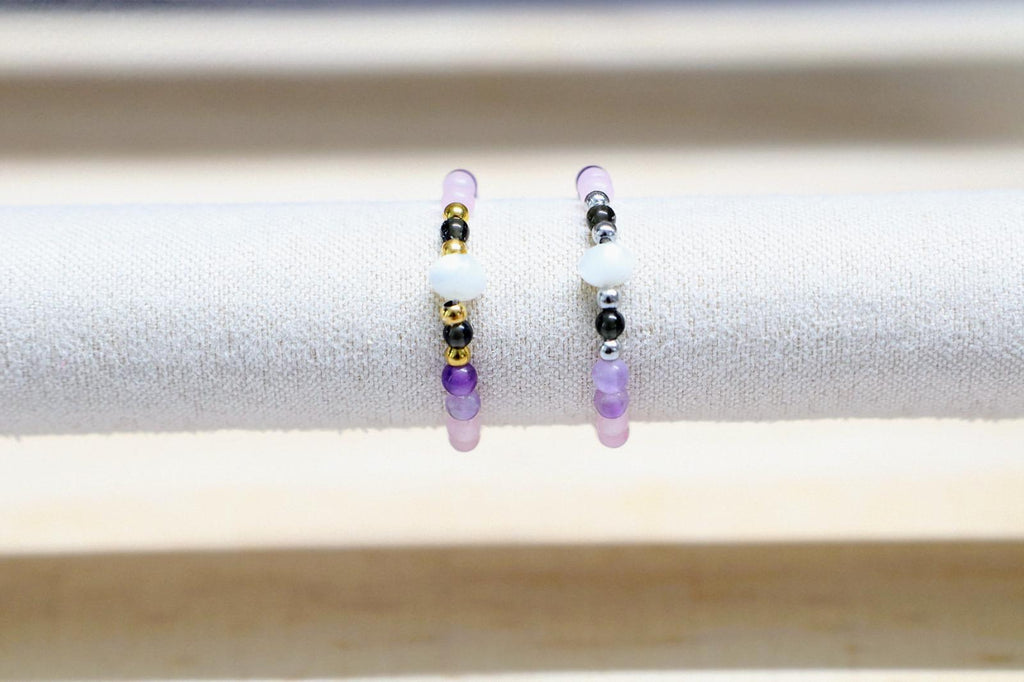 🐚✨ SHELLIGHT RING | ROZE PAARS | ZILVER ✨🐚