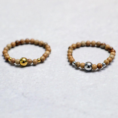 METALSHINE BROWN | Howliet ring | Goudkleurig | One size