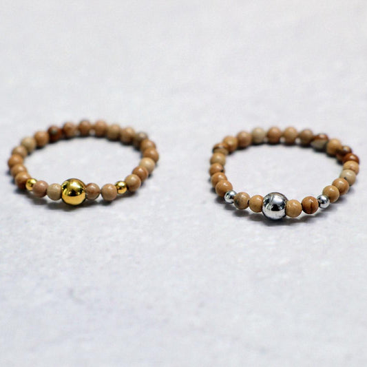 METALSHINE BROWN | Howliet ring | Goudkleurig | One size