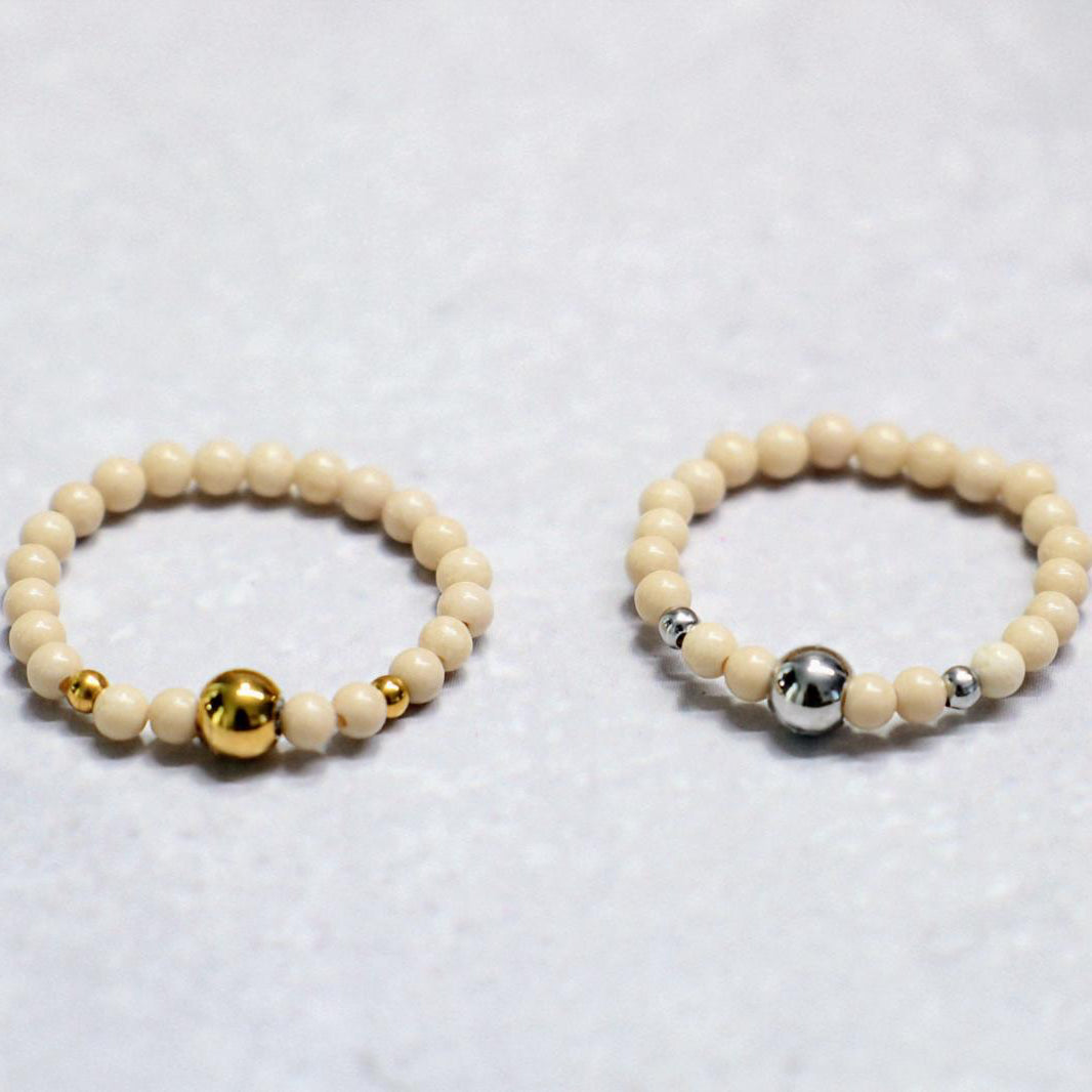 METALSHINE WHITE | Howliet ring | Zilverkleurig | One size