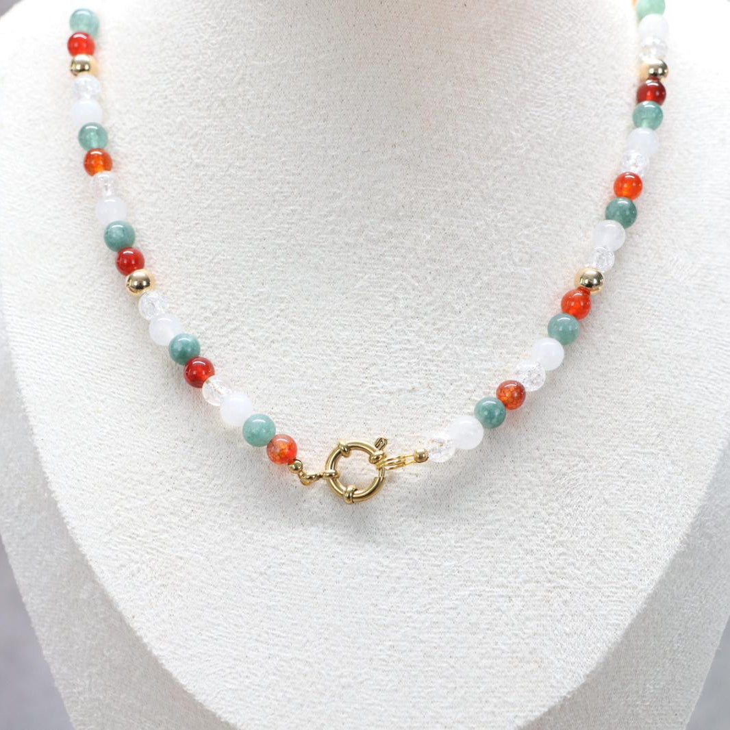 PORTOFINO MARE | Natuursteen ketting mix | 6mm | ca. 45cm