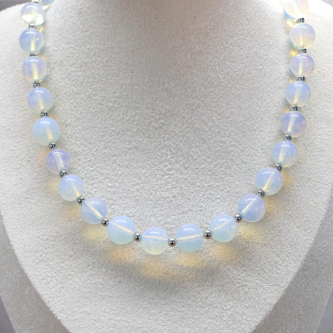 TEKAPO MOON GLASS | Opalite ketting | 12mm | ca. 45cm