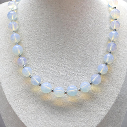 TEKAPO MOON GLASS | Opalite ketting | 12mm | ca. 45cm