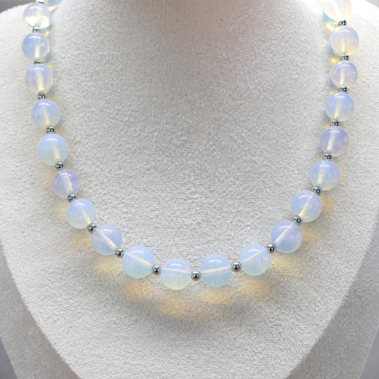 TEKAPO MOON GLASS | Opalite ketting | 12mm | ca. 45cm