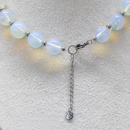TEKAPO MOON GLASS | Opalite ketting | 12mm | ca. 45cm