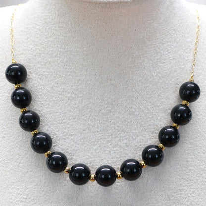 OBSIDIAN TOKYO | Obsidiaan ketting | 12mm | ca. 50cm