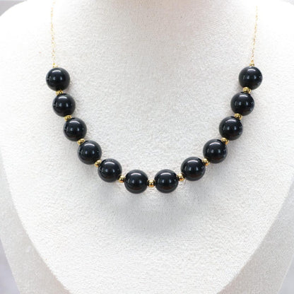 OBSIDIAN TOKYO | Obsidiaan ketting | 12mm | ca. 50cm