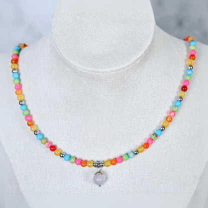BAHIA BREEZE | Natuursteen ketting mix | 4mm | ca. 40cm