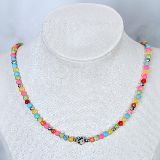 CALA NOVA JOY | Natuursteen ketting mix | 4mm | ca. 40cm