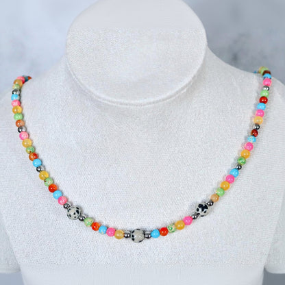 CALA COMTE COLORS | Natuursteen ketting mix | 4mm | ca. 40cm