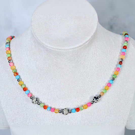 CALA COMTE COLORS | Natuursteen ketting mix | 4mm | ca. 40cm