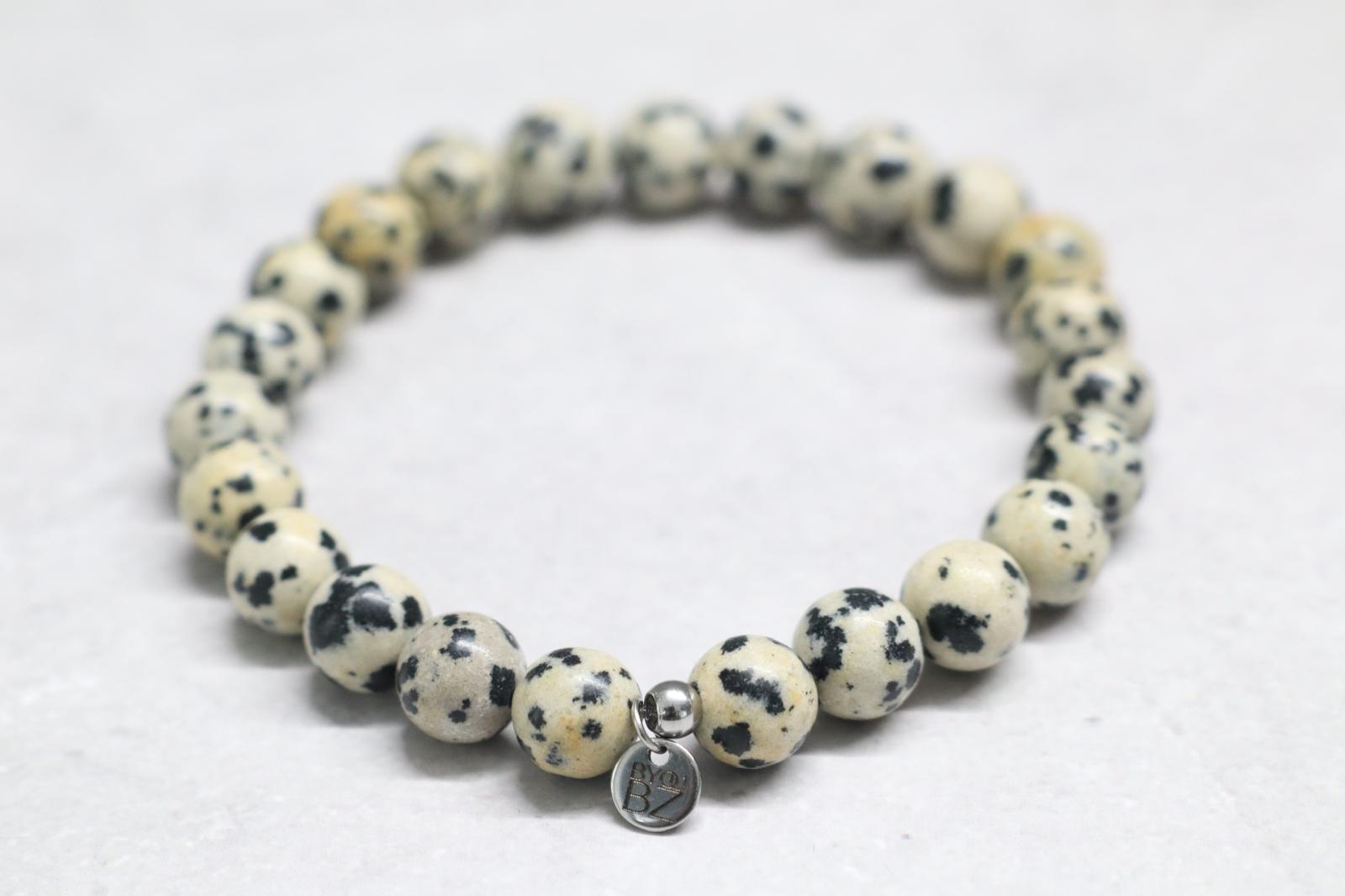 🖤🤍 CLASSIC DALMATIER JASPIS 🤍🖤 | 8 mm | Normal Fit