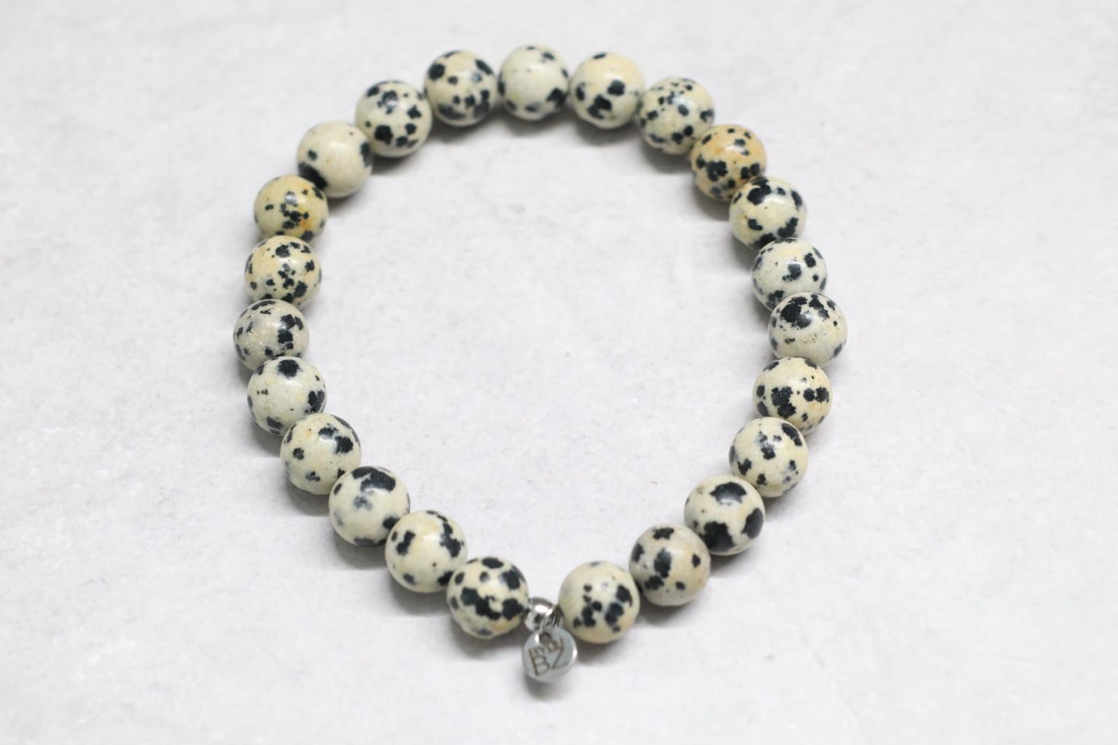 🖤🤍 CLASSIC DALMATIER JASPIS 🤍🖤 | 8 mm | Normal Fit