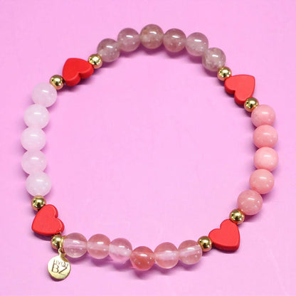 VERONA AMOUR | Natuursteen armband mix | 6mm | Normal Fit
