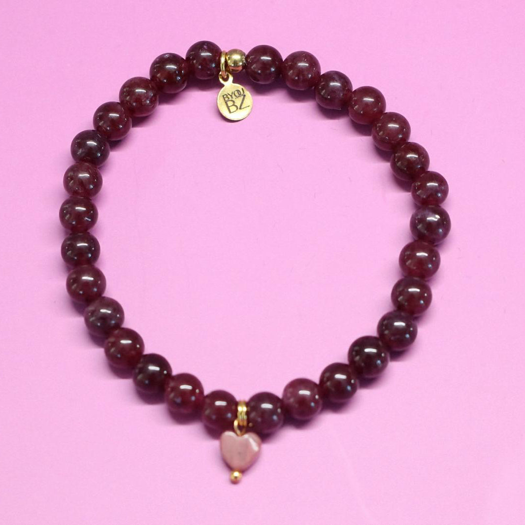 MOJAVE DUSK | Granaat armband | 6mm | Normal Fit