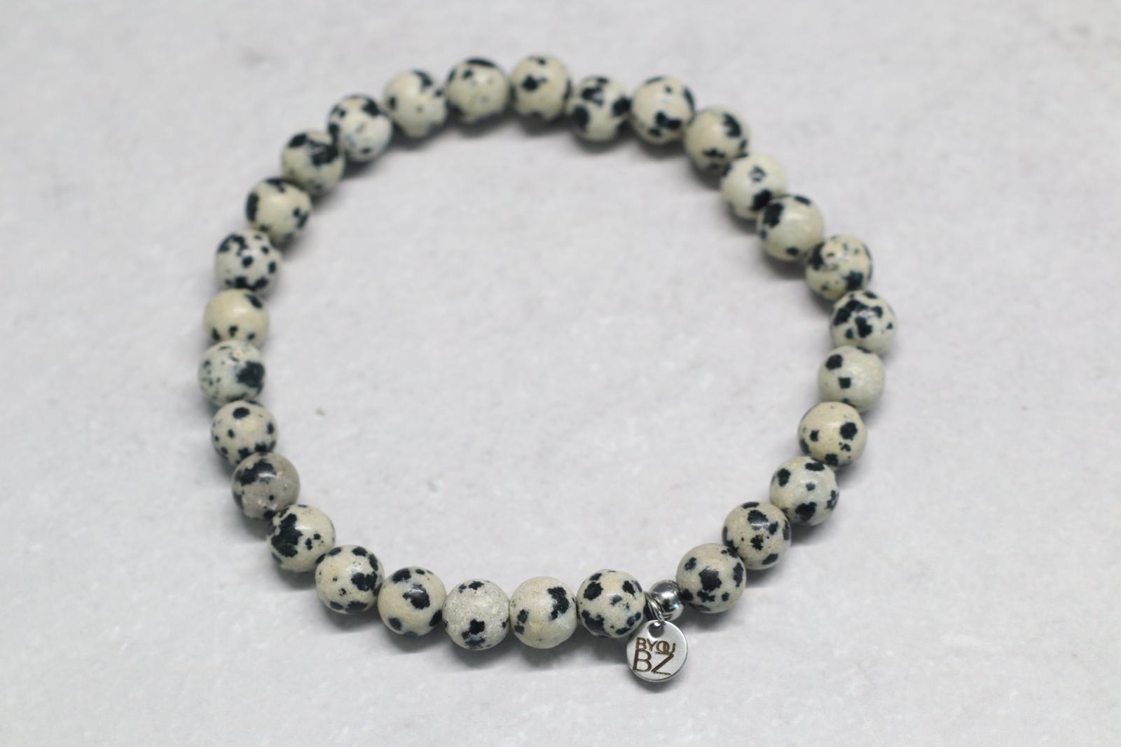 🖤🤍 CLASSIC DALMATIER JASPIS 🤍🖤 | 6 mm | Normal Fit