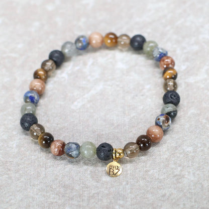 NOMAD ATLAS | Natuursteen armband mix | 6mm | Normal Fit