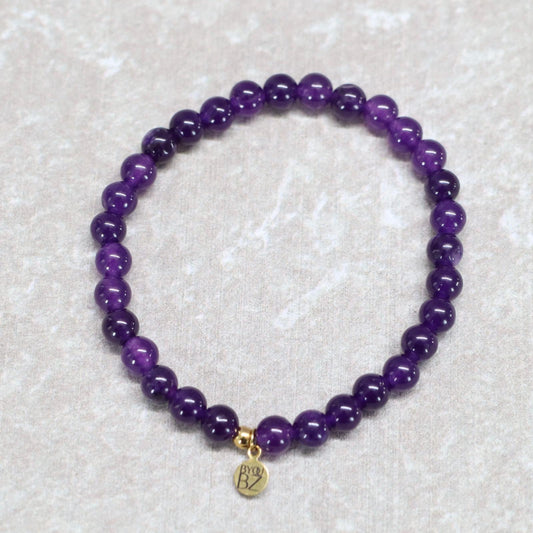 CLASSIC AMETHIST | Amethist armband | 6mm | Normal Fit