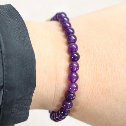 CLASSIC AMETHIST | Amethist armband | 6mm | Normal Fit