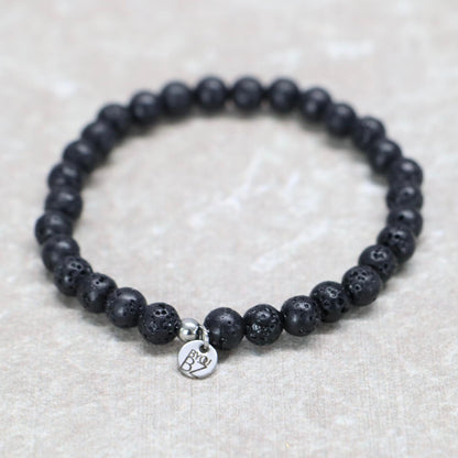 CLASSIC LAVASTEEN | Lavasteen armband | 6mm | Normal Fit