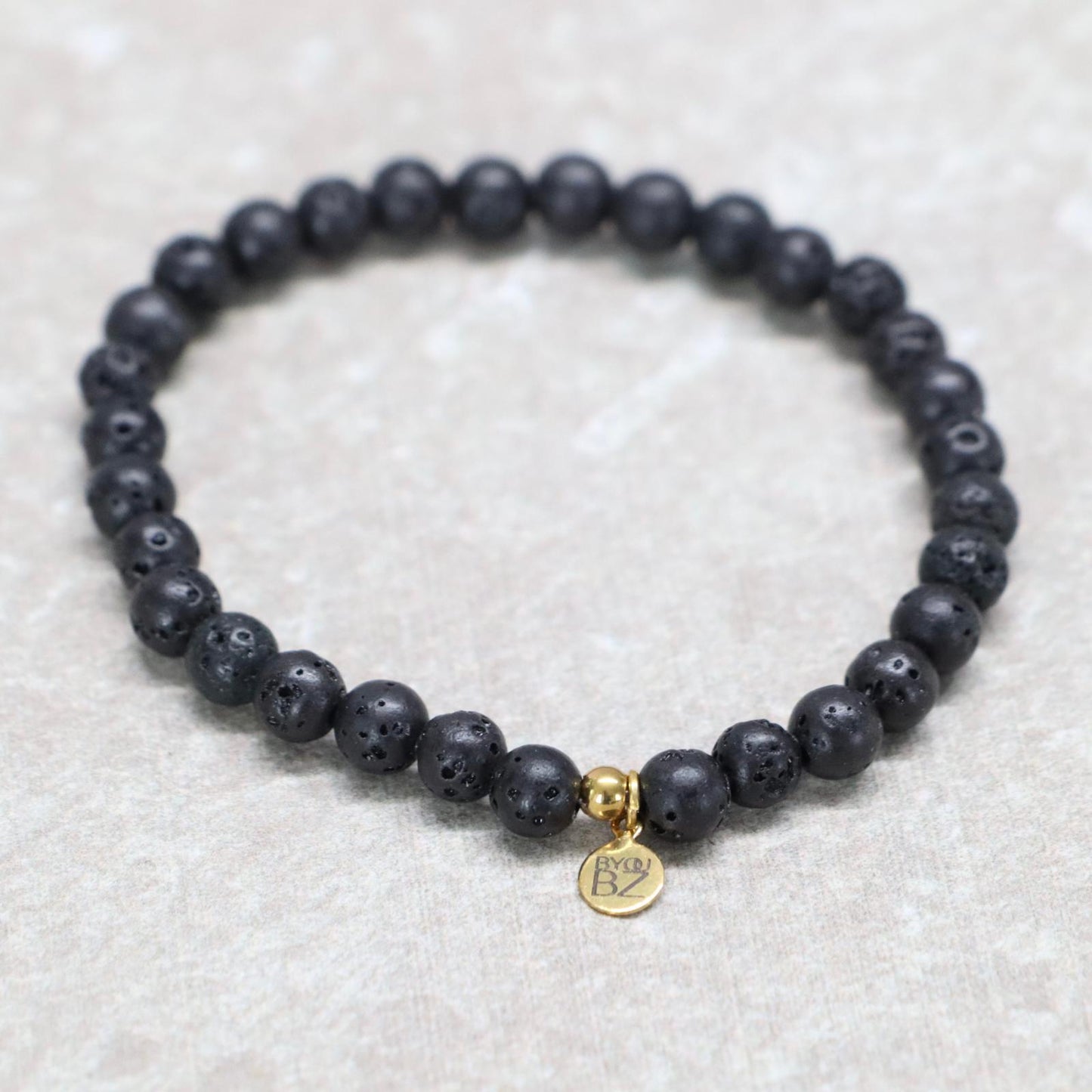 CLASSIC LAVASTEEN | Lavasteen armband | 6mm | Normal Fit