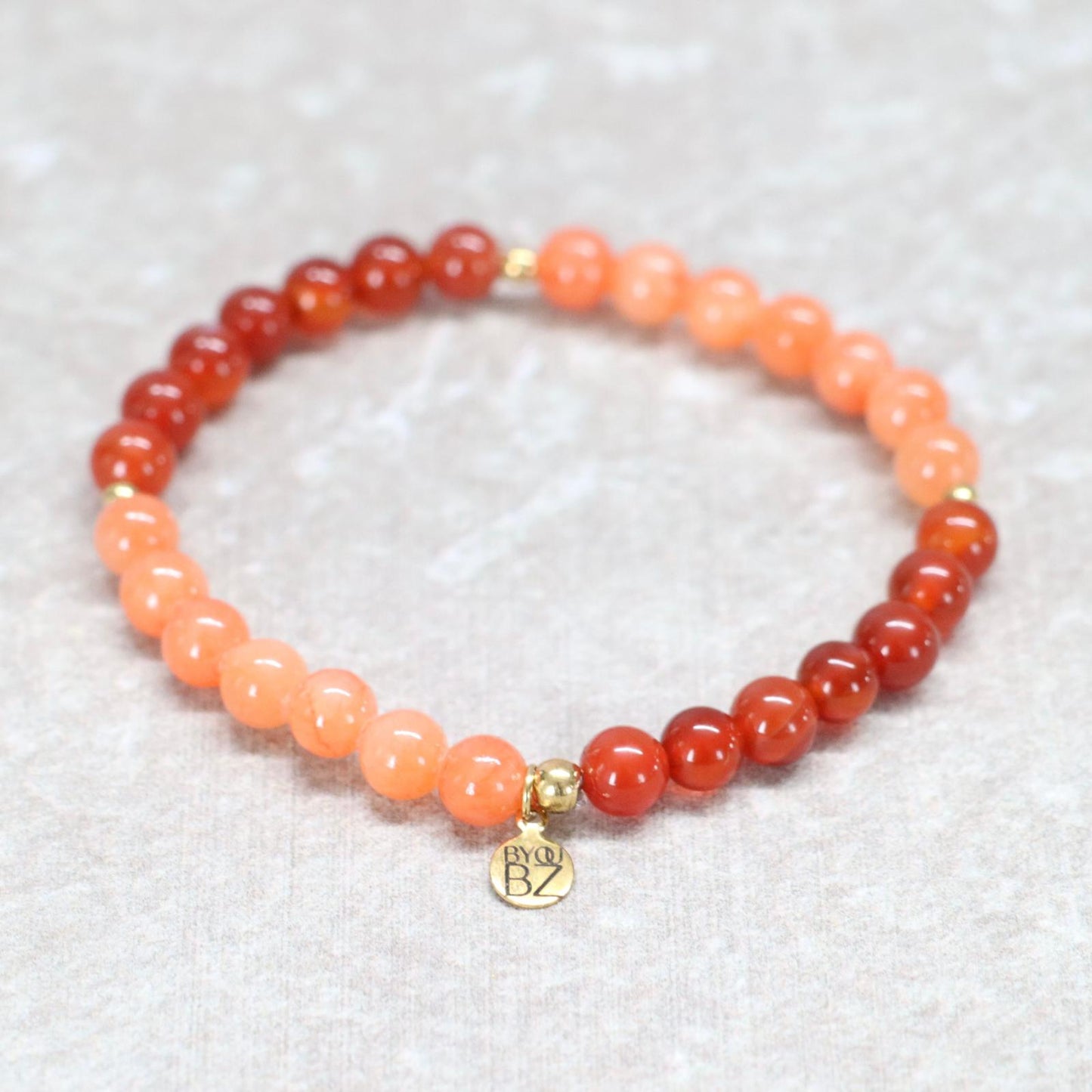 FLOW VIVID JAIPUR | Carneool & chalcedoon armband | 6mm | Normal Fit