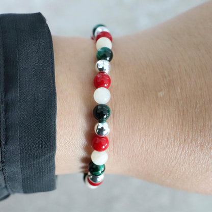 VERONA VERDE | Natuursteen armband mix | 6mm | Normal Fit
