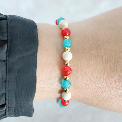 JOY GEM POSITANO | Natuursteen armband mix | 6mm | Normal Fit