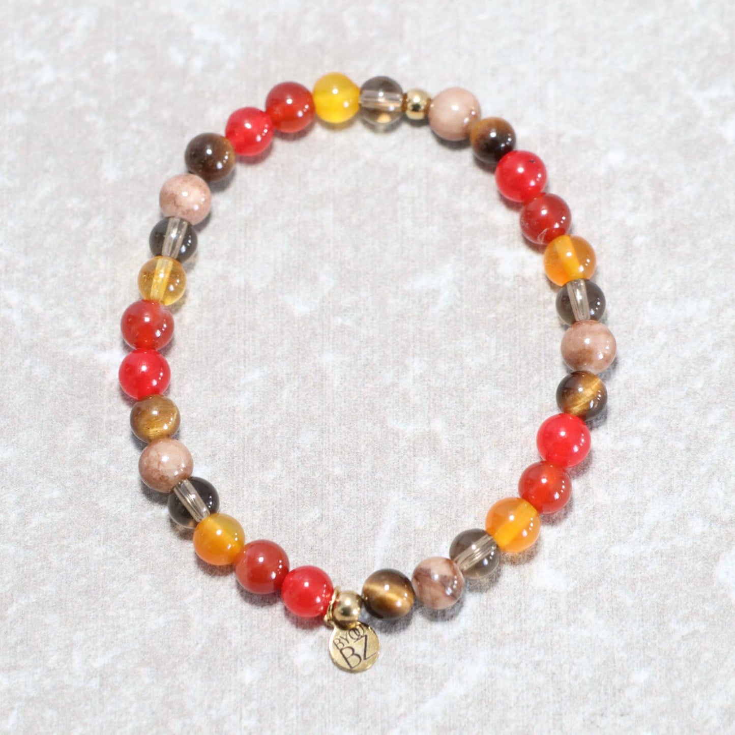 MYSTIC EMBER | Natuursteen armband mix | 6mm | Normal Fit