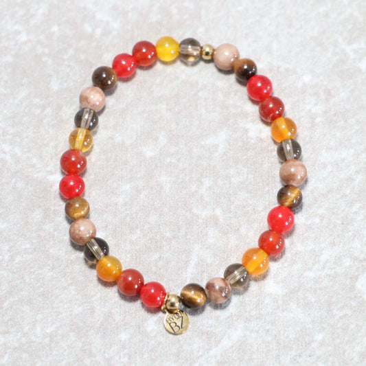 MYSTIC EMBER | Natuursteen armband mix | 6mm | Normal Fit