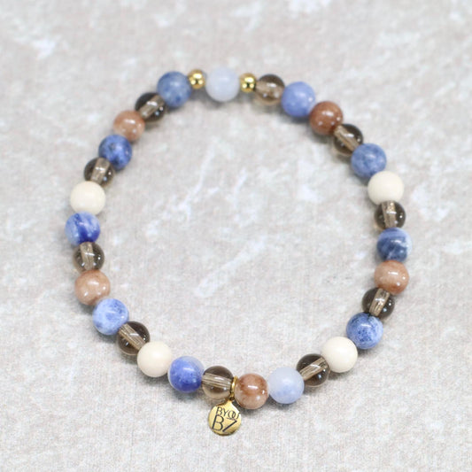 WHISPERS OF TALLINN | Natuursteen armband mix | 6mm | Normal Fit