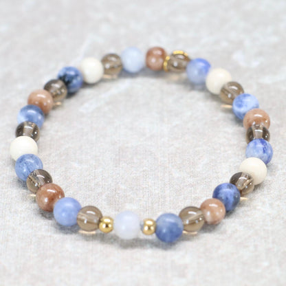 WHISPERS OF TALLINN | Natuursteen armband mix | 6mm | Normal Fit