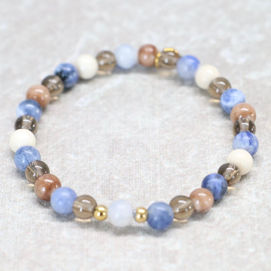WHISPERS OF TALLINN | Natuursteen armband mix | 6mm | Normal Fit