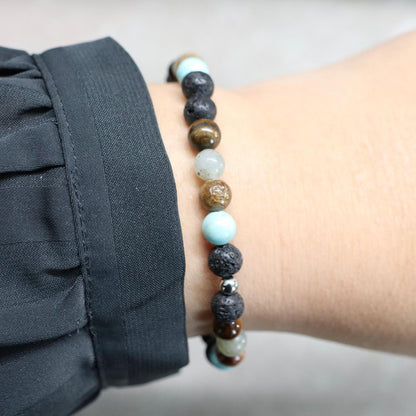 MYSTIC TULUM | Natuursteen armband mix | 6mm | Normal Fit