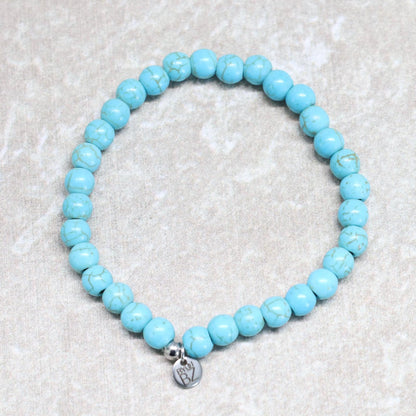 CLASSIC TURKOOIS | Howliet armband | 6mm | Normal Fit